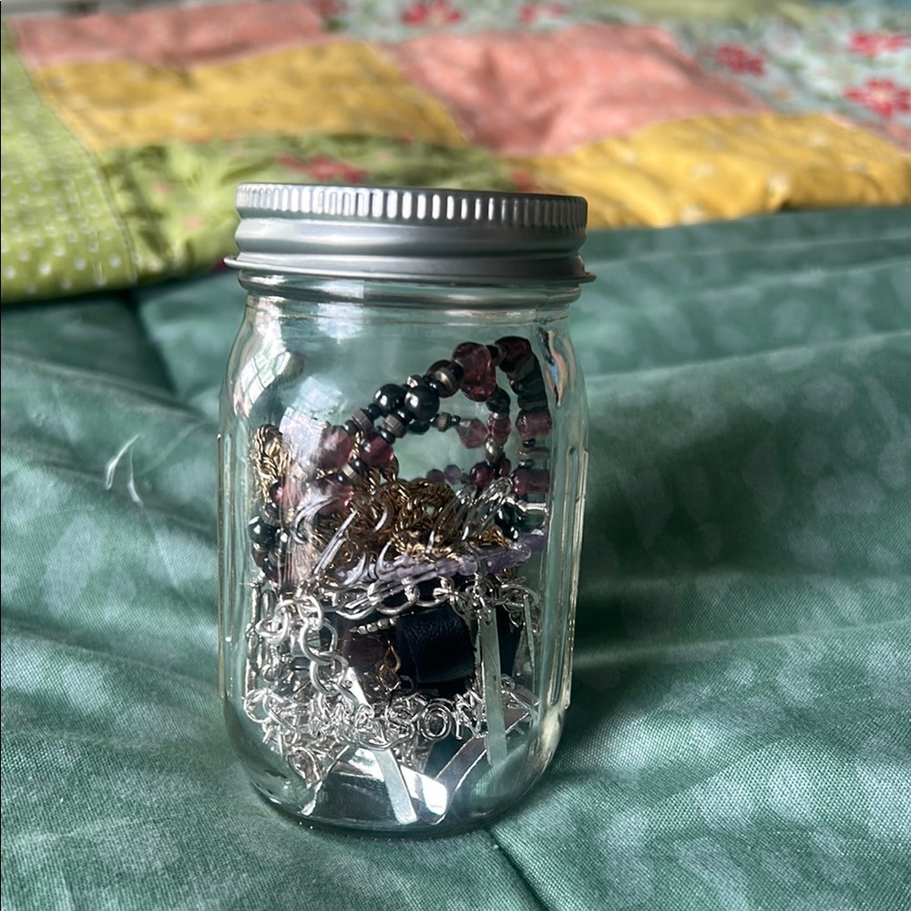 Jar of Mixed Jewelry (Necklaces)